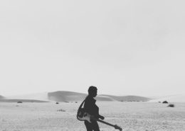 Guitar In The Desert